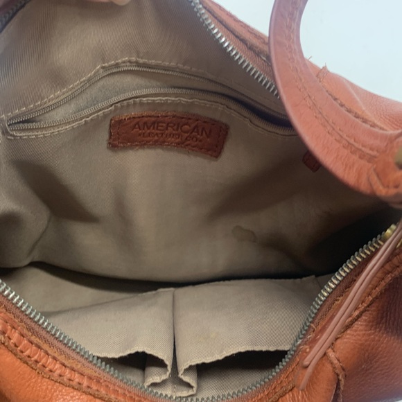 American Leather Company Carmel Color Shoulder Bag MCB6835K - Picture 13 of 14